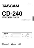 Tascam CD-240 - Owners Manual 
